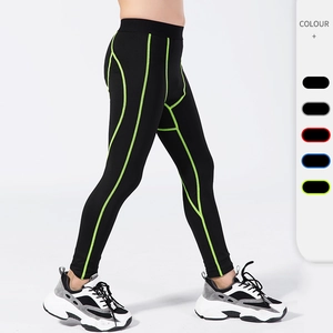 Boys Compression Pants Quick Dry Sports Leggings For Running Basketball Soccer Training High Elastic Youth Athletic Tights