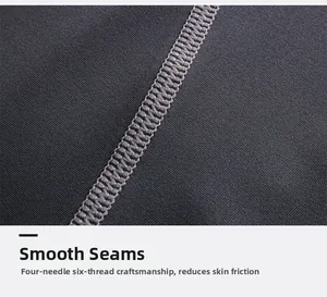 Flatlock stitching detail on gray quick-dry gym vest reduces skin friction for comfort