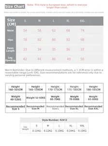 Guide des tailles détaillé pour shorts de yoga et course à pied extensibles pour femmes