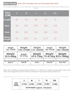 Guide détaillé des tailles pour t-shirt de sport homme avec mesures de poitrine