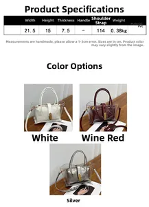 Detail view of transparent PVC jelly bag dimensions 21.5x15x7.5cm with inner pouch