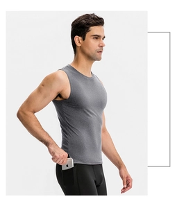 Detail showing high elasticity fabric and functional side phone pocket on sports shorts