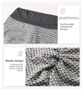 Close-up of high-waist yoga shorts showing honeycomb texture and elastic waistband
