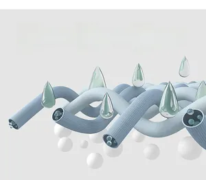 Détail du tissu technique montrant la structure respirante du legging de yoga