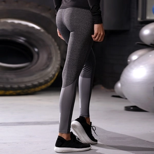 Legging de yoga taille haute pour femme avec bandes réfléchissantes pour la course