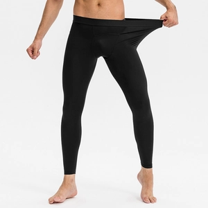 Men's high elasticity quick-dry compression leggings for fitness and running