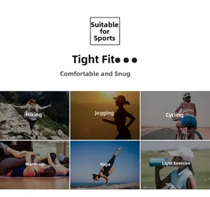 Macro display showing the tight fit and versatile sports utility for yoga and running