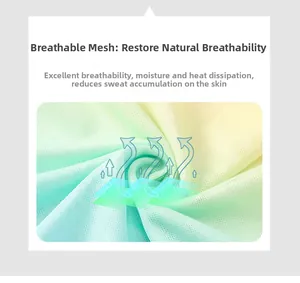 Macro detail of breathable mesh fabric showing moisture-wicking texture in lime gradient