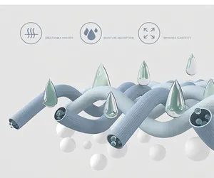 Macro 3D render of breathable functional fabric showing fiber structure and moisture wicking