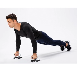 Poignées de musculation pour pompes avec mousse et base antidérapante pour hommes