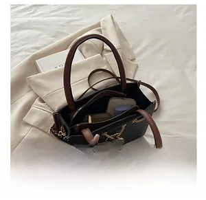 Top view of the interior compartment showing large capacity and internal zipper pocket
