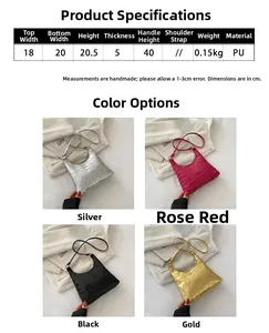 Detailed product size chart and dimensions for the stone pattern PU leather tote bag