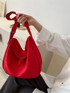 Sac à Épaule en Tissu Oxford pour Femmes Grande Capacité Sac Hobo Léger Sac à Bandoulière Décontracté Couleur Unie Sac à Main