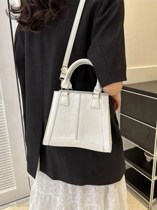 White crocodile embossed leather crossbody bag for women with gold hardware