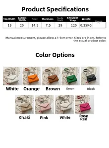 Detailed grid showing multi-color options of quilted PU leather crossbody bags with chain