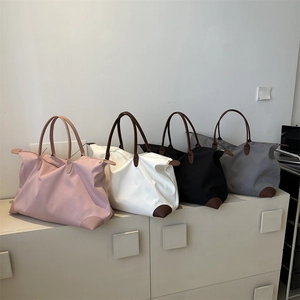 Women Large Capacity Travel Tote Bag Lightweight Oxford Cloth Shoulder Bag For Commuting Weekend Trip Hospital Storage Bag
