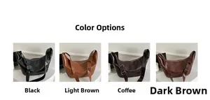 Color options showing black, light brown, coffee and dark brown large tote bags