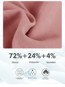 Detail des weichen Yoga-Top-Stoffs aus Modal und Polyester mit atmungsaktiver Textur