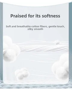 Detail shot of soft breathable cotton fibers showing delicate fabric texture and quality