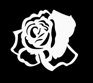 Elegant laser cut rose design place card for wedding party and glass decoration