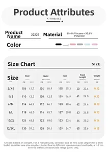 Detailed size chart for yoga shirt with measurements in cm for sizes 2/XS to 12/2XL