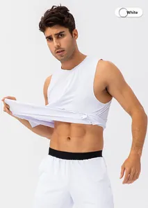 Close-up of white breathable athletic fabric showing stretch and the size M wash label