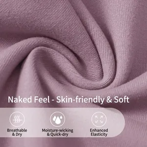 Pantaloncini yoga a vita alta in tessuto spazzolato rosa viola, traspirante ed elastico