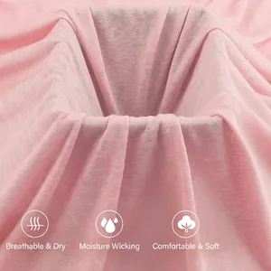 Pink breathable quick-dry sports t-shirt with lightweight moisture-wicking fabric