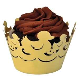 Laser Geschnittene Entchen Cupcake Manschetten Perlmuttpapier Hohlspitze Tortendeko Für Hochzeit Geburtstag Party Event Deko