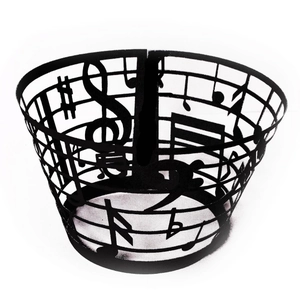 Music Note Laser Cut Cupcake Wrappers Pearlescent Paper Musical Staff Hollow Out Cake Decoration For Wedding Birthday Party