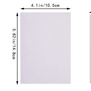 Carte d'invitation blanche minimaliste 10,5x14,8 cm pour anniversaires et fêtes