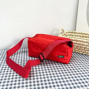Trendy Nylon Shoulder Bag For Women Casual Solid Color Large Capacity Crossbody Pillow Bag Daily Commute Stylish Messenger Bag