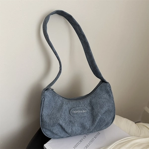 Women Fashion PU Leather Pleated Underarm Bag Simple Solid Color Shoulder Handbag Minimalist Hobo Bag For Daily Use
