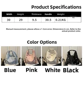 Spécifications de taille et paramètres du grand sac cabas en PU avec décor papillon