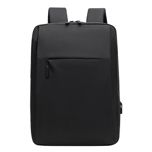Zaino porta PC professionale nero con porta USB per lavoro e viaggi d'affari