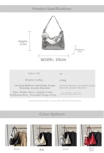 Detailed technical specifications and dimension chart for the butterfly tote bag