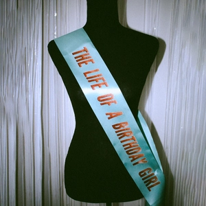 Birthday Girl Satin Sash The Life Of A Birthday Girl Gold Lettering Party Wear For Girls Women Birthday Party Accessory