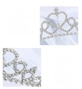 Close-up of AAA rhinestones and eco-friendly zinc alloy on birthday tiara