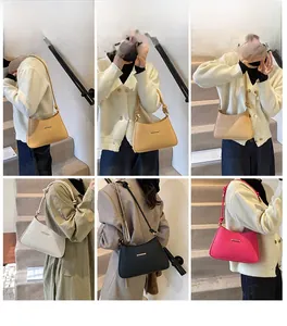 Multiple views showing the stylish underarm bag in various colors and styles