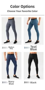 Men's high-elastic compression pants in four colors with UPGRADE logo waistband