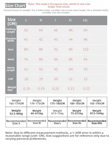 Size guide for men's long sleeve compression gym shirt including height and weight chart