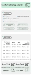 Guide des tailles détaillé pour shorts de sport garçons avec mesures et âges recommandés