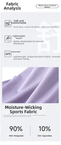 Détail du tissu de sport violet 90% polyester 10% élasthanne extensible et évacuant l'humidité