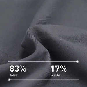 Men's high-elastic fitness leggings in dark gray made of breathable nylon spandex