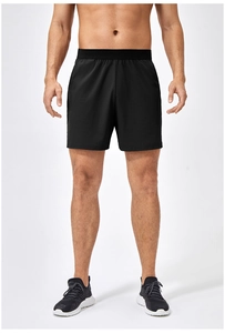 Pantaloncini fitness da uomo con vita elastica e tessuto traspirante ad asciugatura rapida