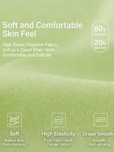 Green yoga shorts fabric detail showing 80% polyester and 20% spandex knit texture
