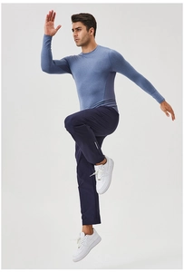 Detail showing breathable mesh panels and moisture-wicking fabric on long sleeve shirt