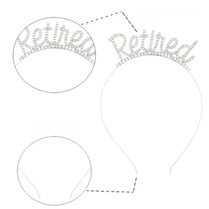 Detail view of silver retired tiara with sparkling rhinestones for party celebrations