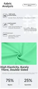 Detail of emerald green high-stretch fabric made of 75% Nylon and 25% Spandex