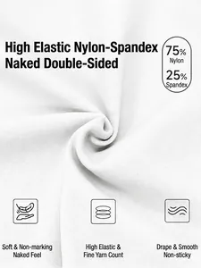 Tissu de soutien-gorge de yoga 75% Nylon 25% Spandex élastique, doux et respectueux de la peau